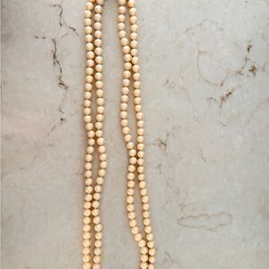 Elegant Cream Pearl double strand Necklace